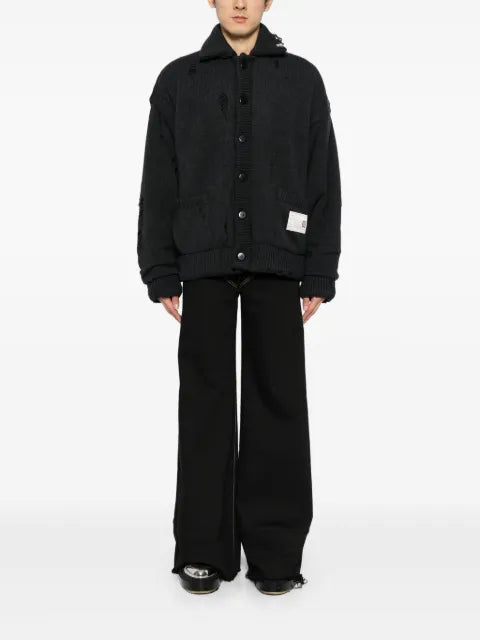 Maison MIHARA YASUHIRO distressed cardigan