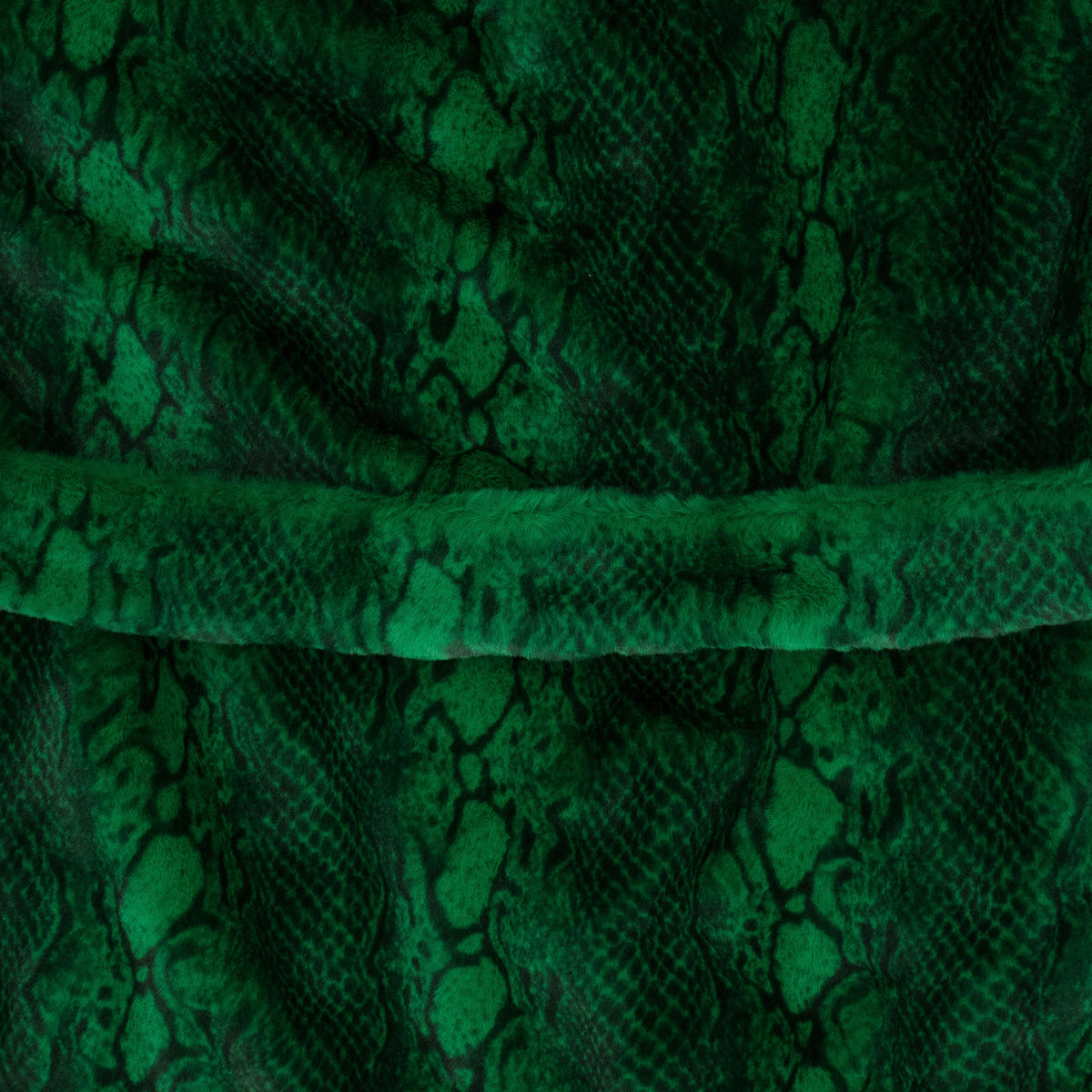 Green Snake Faux Fur Coat