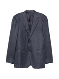 Canali herringbone-pattern notch-lapels jacket