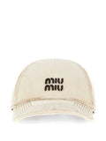 Miu Miu distressed baseball cap