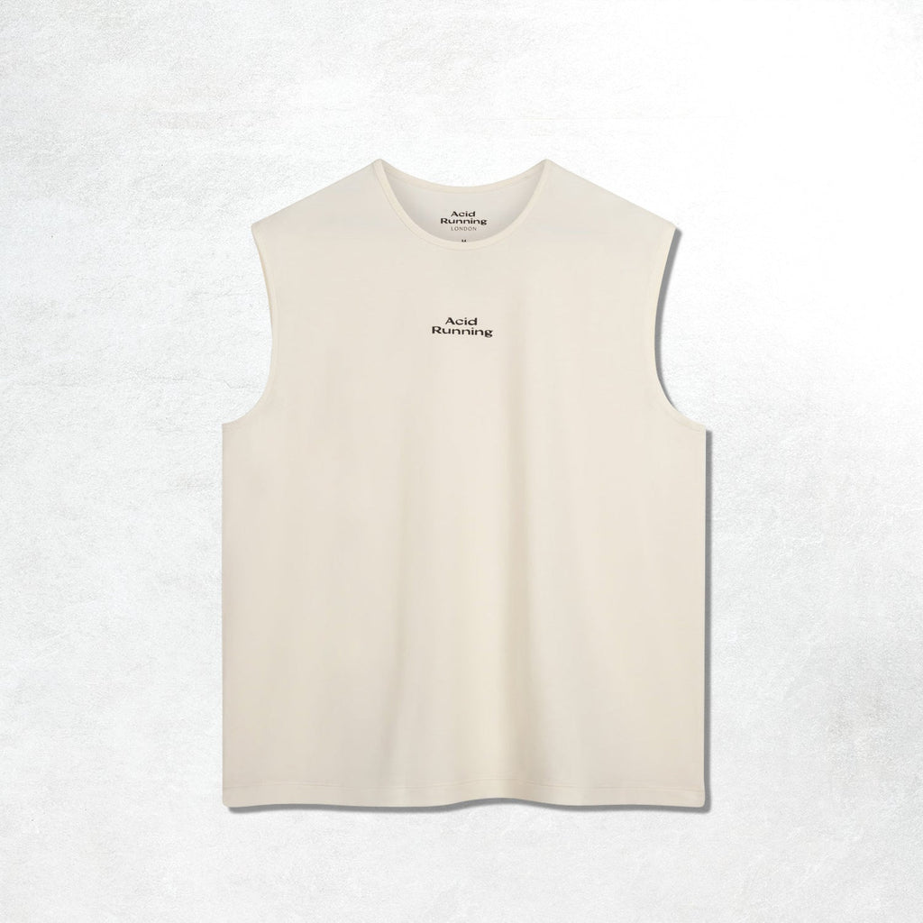 Acid Running Logo Tank - Bone