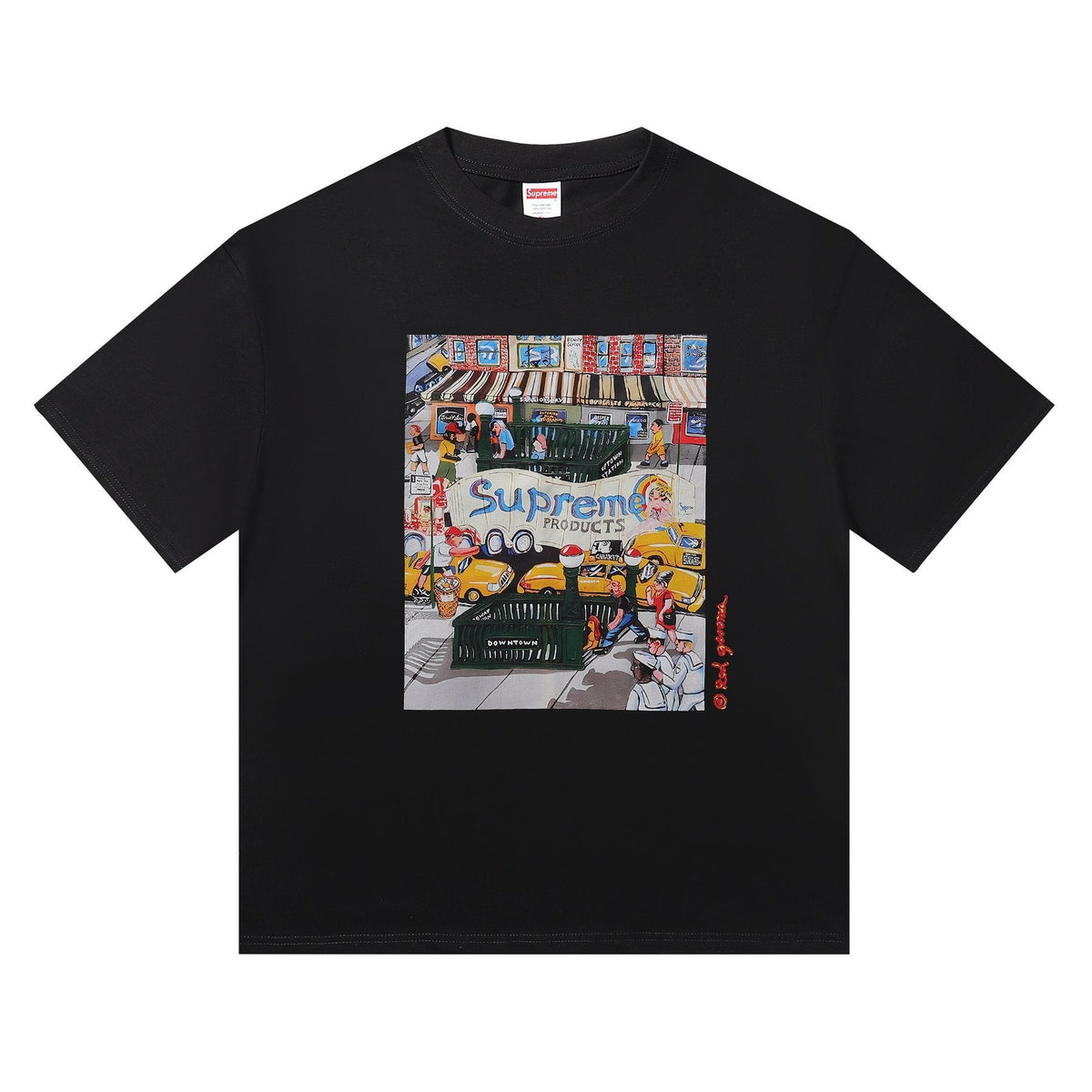 Supreme Manhattan Street Scene Graphic T-Shirt