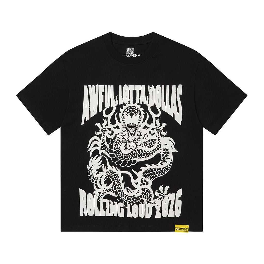 THAT'S A AWFUL LOT OF COUGH SYRUP P47 Graphic Black Short-Sleeve T-Shirt