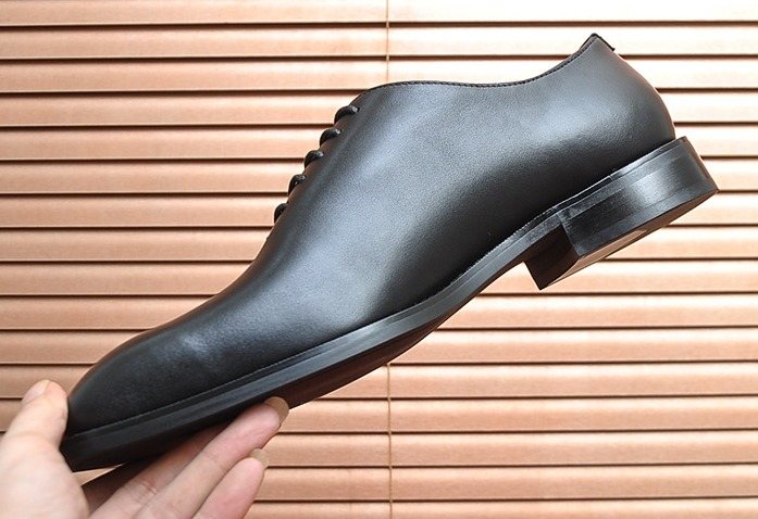 Salvatore Ferragamo Black Lace-Up Dress Shoes