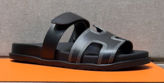 Hermès Cutout Slide Sandals